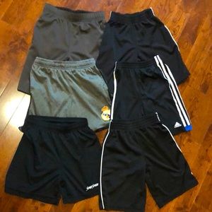 6 pairs of boys size 7-8 athletic shorts